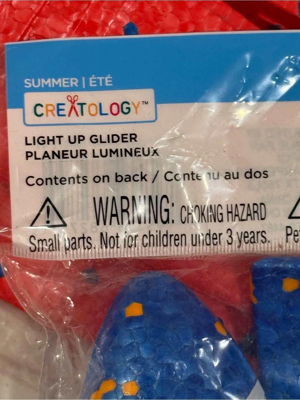 Creatology Blue & Red Light Up Glider Plane Set ~ NEW